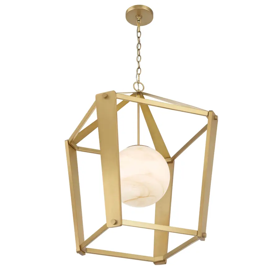 Shimmer 20.5" 1-Light Pendant in Legacy Brass - Image 8