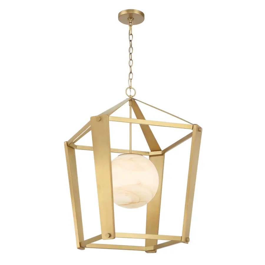 Shimmer 20.5" 1-Light Pendant in Legacy Brass - Image 9