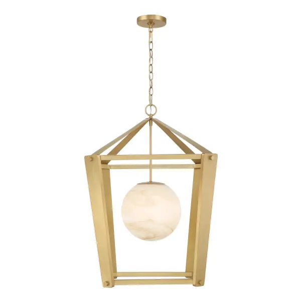 Shimmer 20.5" 1-Light Pendant in Legacy Brass - Image 10
