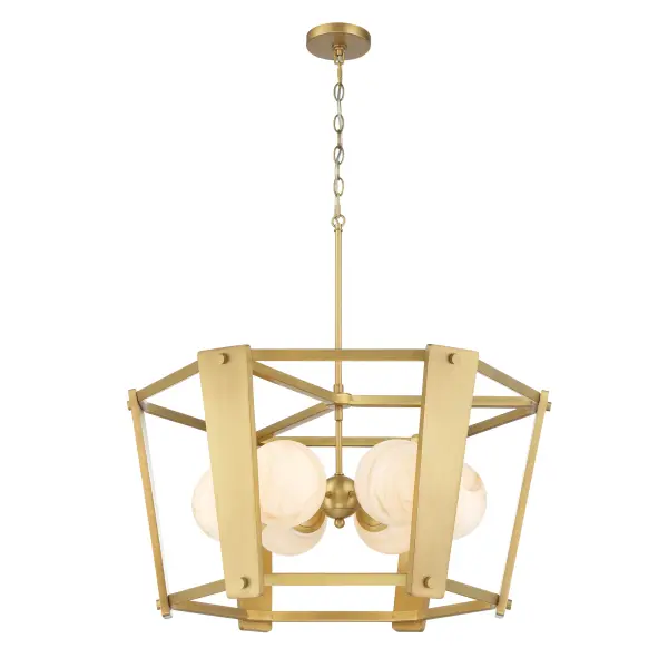Shimmer 6-Light Pendant in Legacy Brass - Image 11