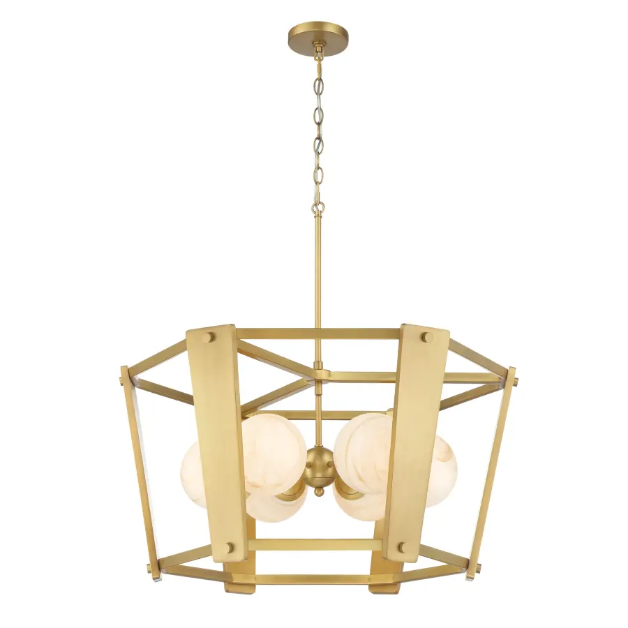 Shimmer 6-Light Pendant in Legacy Brass - Image 11