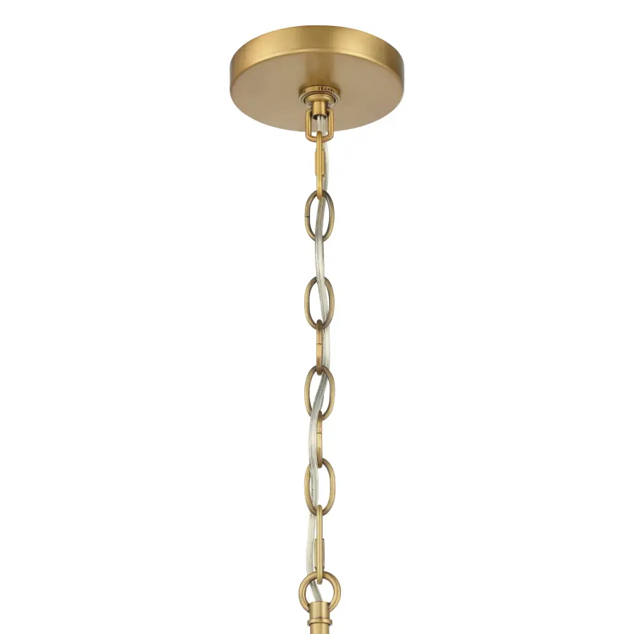 Shimmer 6-Light Pendant in Legacy Brass - Image 7