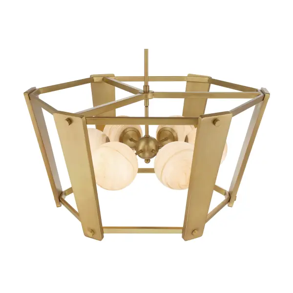 Shimmer 6-Light Pendant in Legacy Brass - Image 8