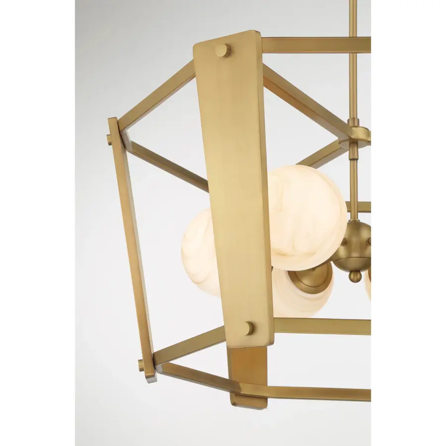 Shimmer 6-Light Pendant in Legacy Brass - Image 9