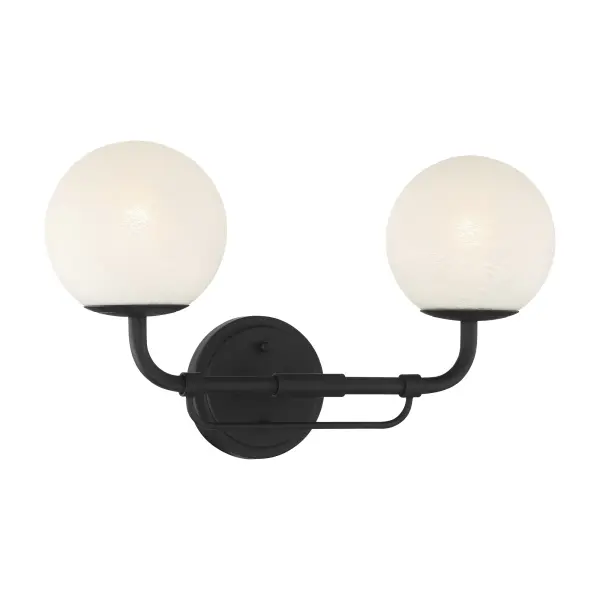 Whitehall 18" 2-Light Vanity in Dark Matte Black - Image 1