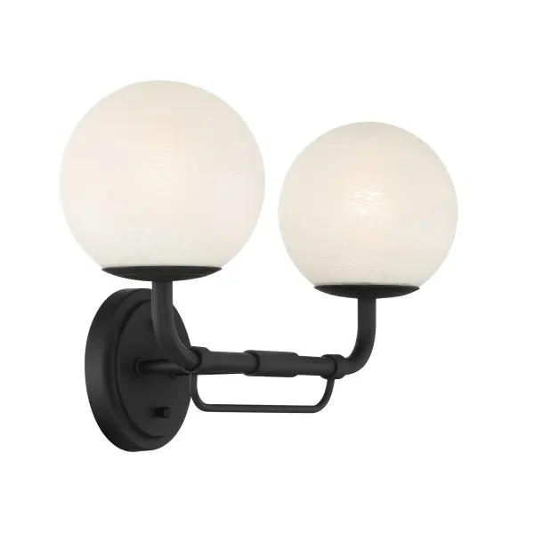 Whitehall 18" 2-Light Vanity in Dark Matte Black - Image 2