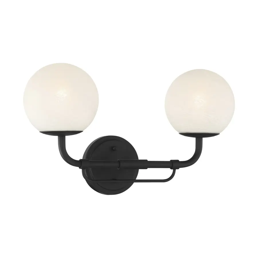 Whitehall 18" 2-Light Vanity in Dark Matte Black - Image 4