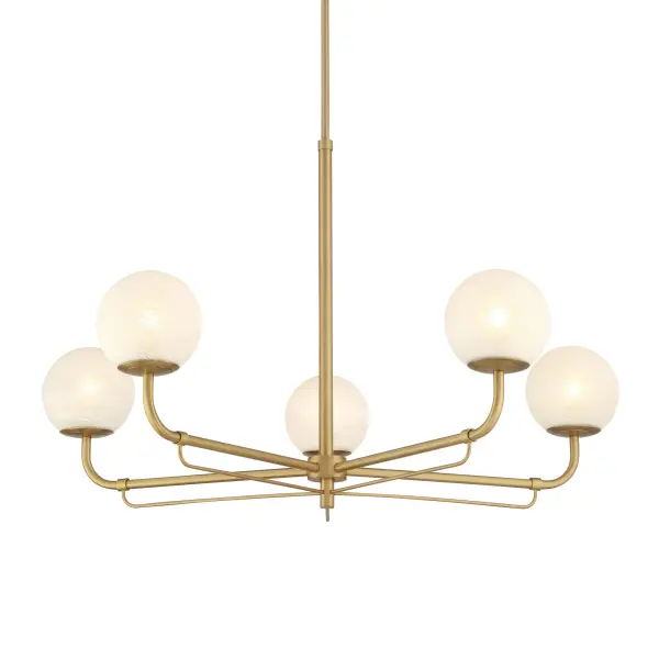 Whitehall 38" 5-Light Chandelier in Legacy Brass - Image 1
