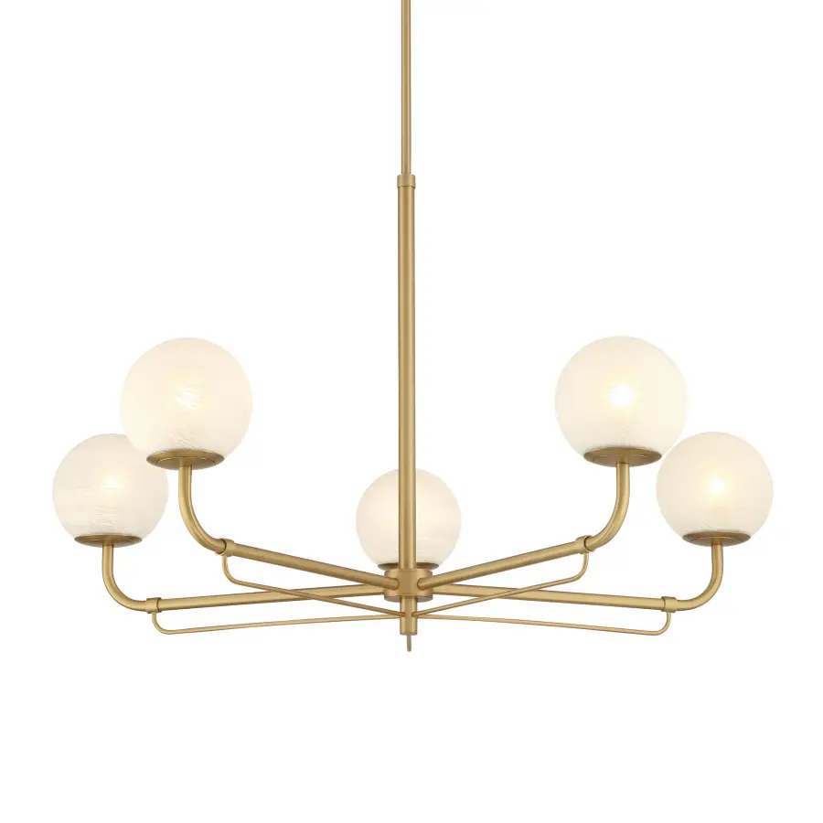 Whitehall 38" 5-Light Chandelier in Legacy Brass - Image 1