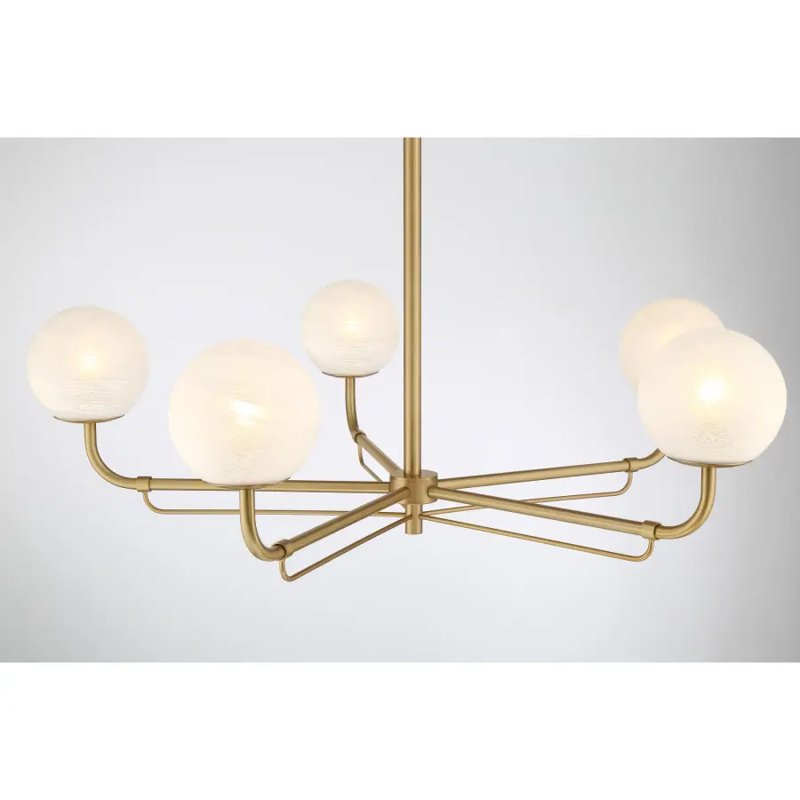 Whitehall 38" 5-Light Chandelier in Legacy Brass - Image 5