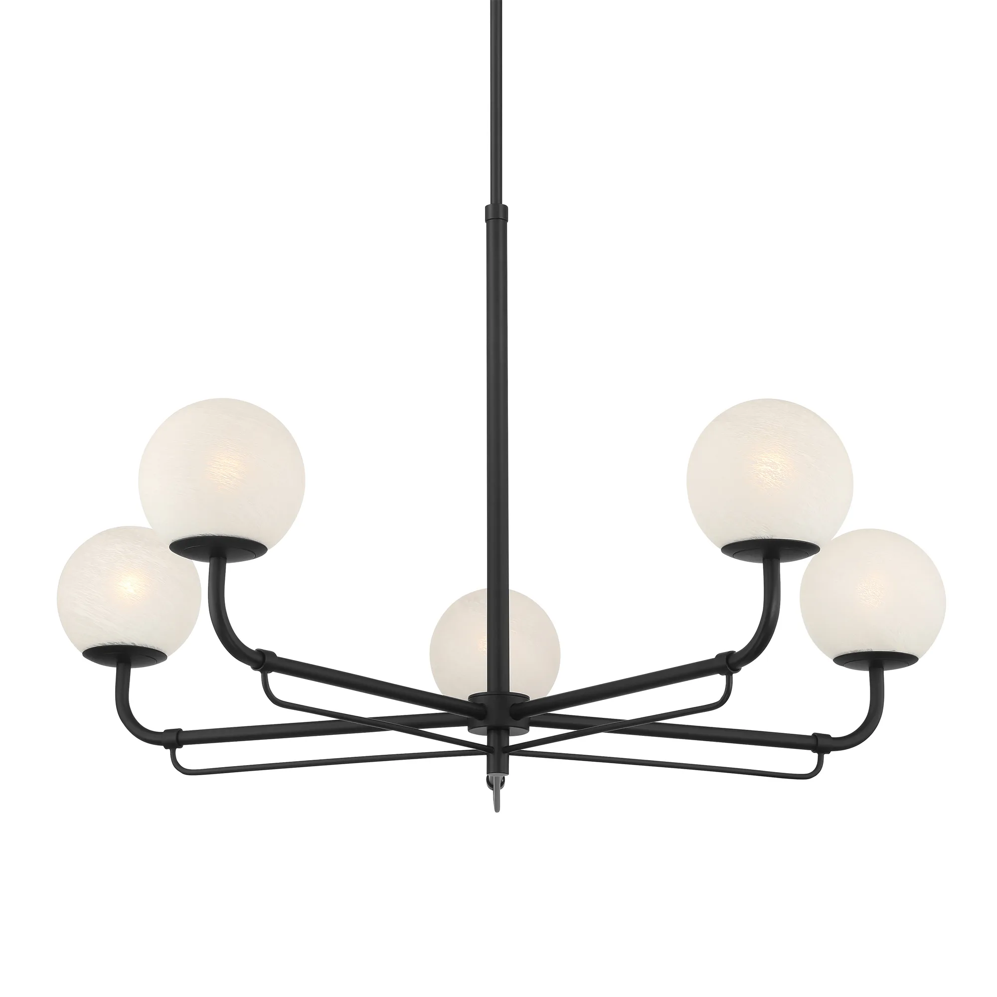 Whitehall 38" 5-Light Chandelier in Dark Matte Black