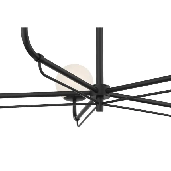 Whitehall 38" 5-Light Chandelier in Dark Matte Black - Image 3