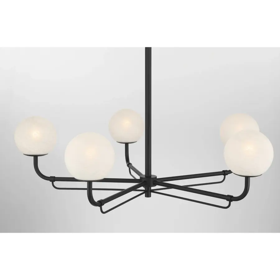 Whitehall 38" 5-Light Chandelier in Dark Matte Black - Image 6