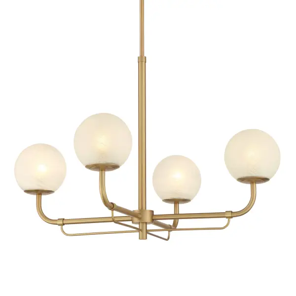The Whitehall chandelier combines timeless design with transitional styling, featuring a warm Legacy Brass finish and soft etched alabaster glass shades. At 30 inches wide, it provides substantial presence while maintaining refined proportions.