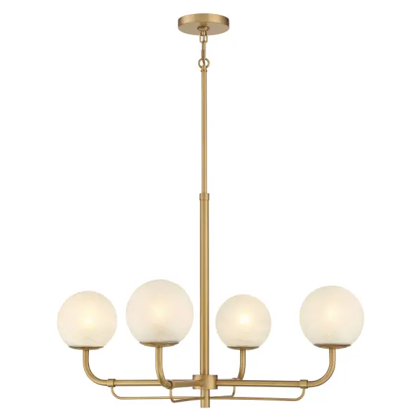 Whitehall 30" 4-Light Chandelier in Legacy Brass - Image 4