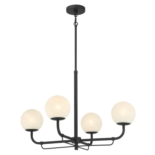 Whitehall 30" 4-Light Chandelier in Dark Matte Black - Image 5