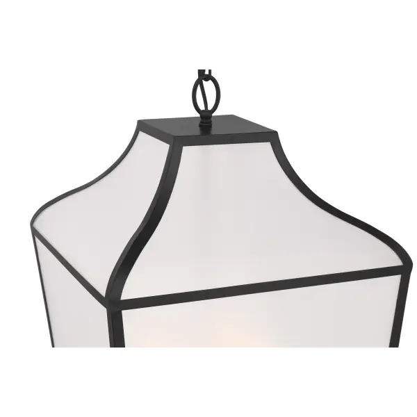 Elegant Traditional Pendant with Modern Matte Black Finish - Image 2
