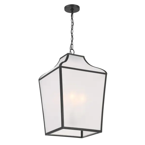 Elegant Traditional Pendant with Modern Matte Black Finish - Image 4