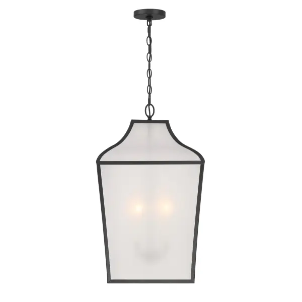 Elegant Traditional Pendant with Modern Matte Black Finish - Image 5