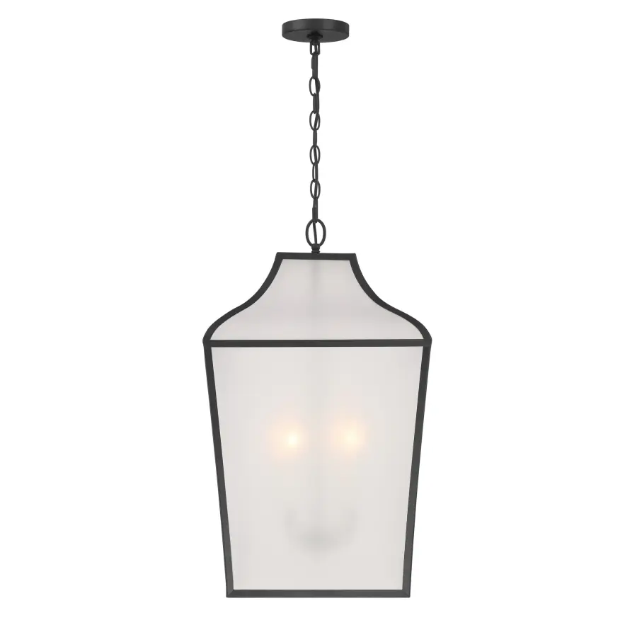 Elegant Traditional Pendant with Modern Matte Black Finish - Image 5