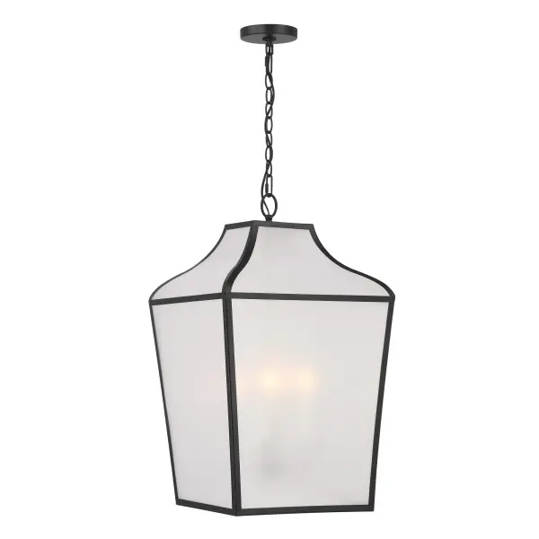 Velena 16" 4-Light Pendant in Dark Matte Black - Image 6