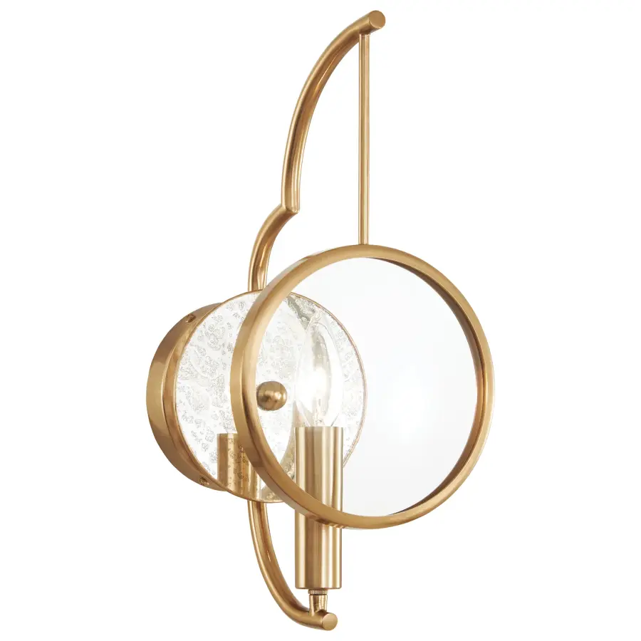 Into Focus 1-Light Wall Sconce in Artisan Brass