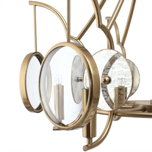 Into Focus 6-Light Chandelier in Artisan Brass - Image 2