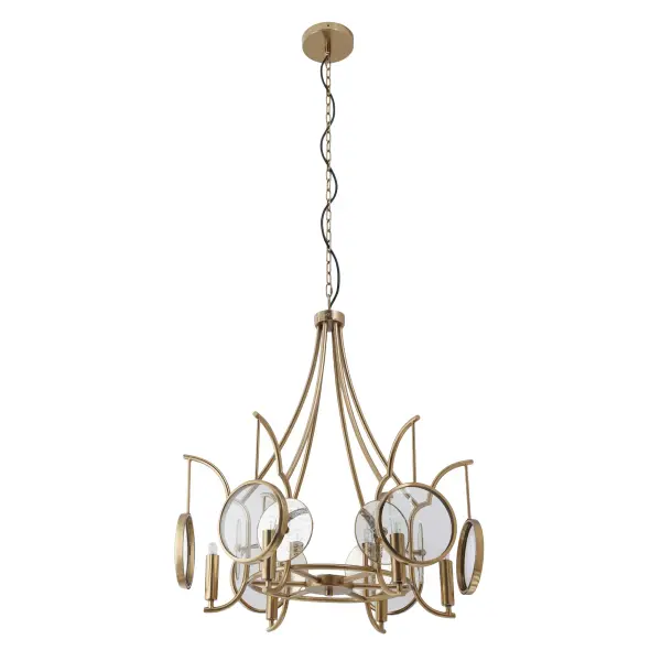 Into Focus 6-Light Chandelier in Artisan Brass - Image 3