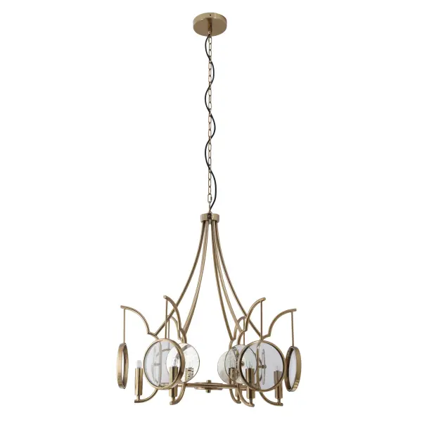 Into Focus 6-Light Chandelier in Artisan Brass - Image 5