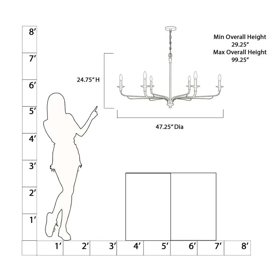 Dramatic Linear Chandelier Perfect for Large Dining Spaces - Image 2