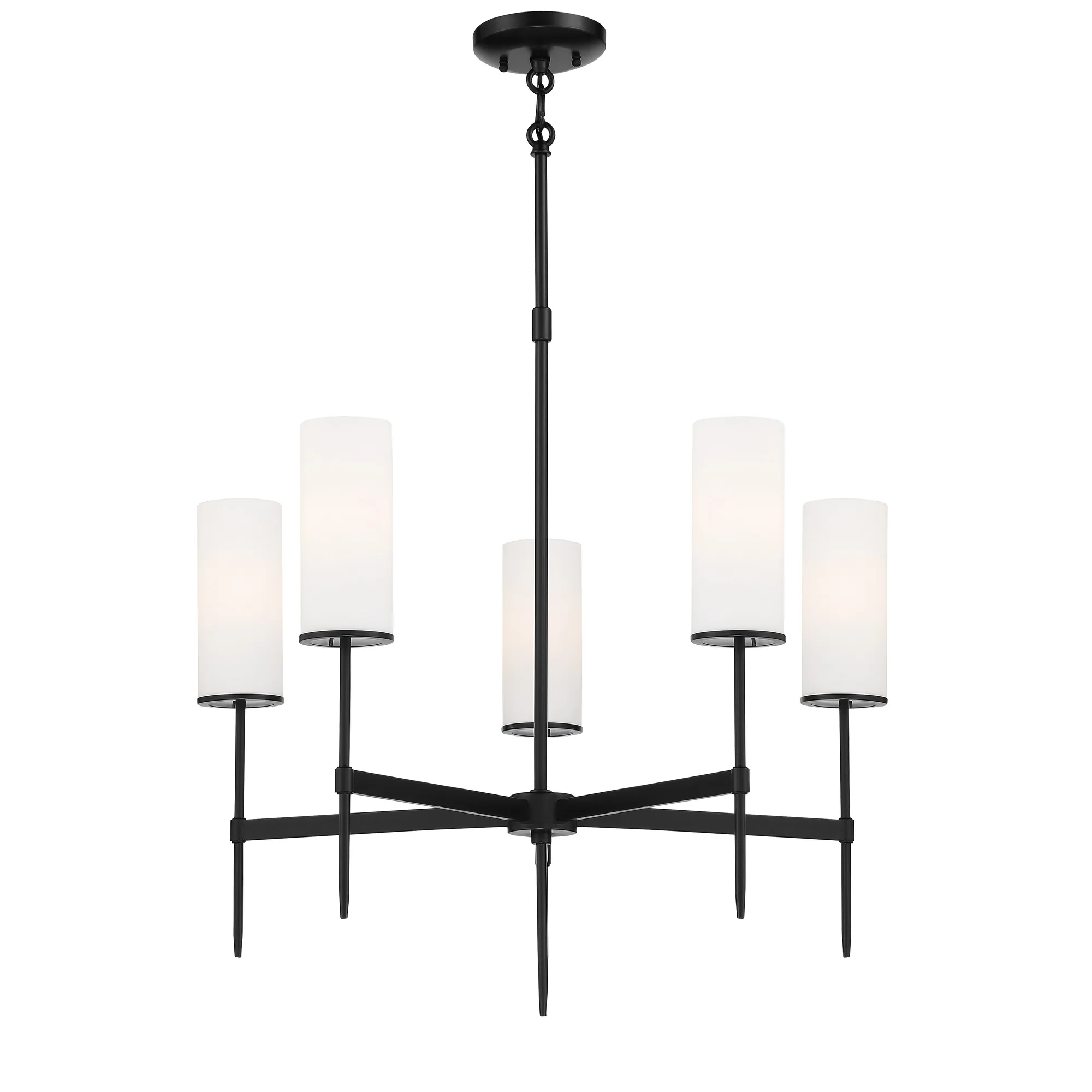 First Avenue 5-Light Chandelier in Coal Black
