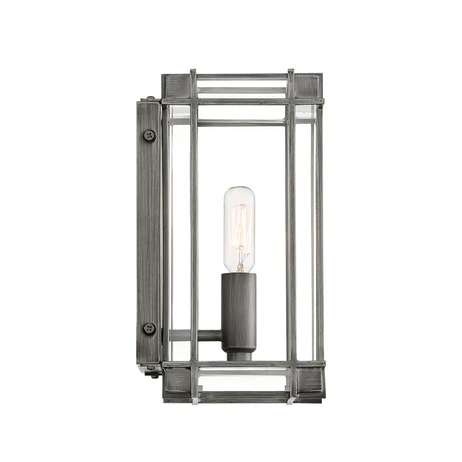 Compact Transitional Bath Sconce with Clean Lines - Image 2