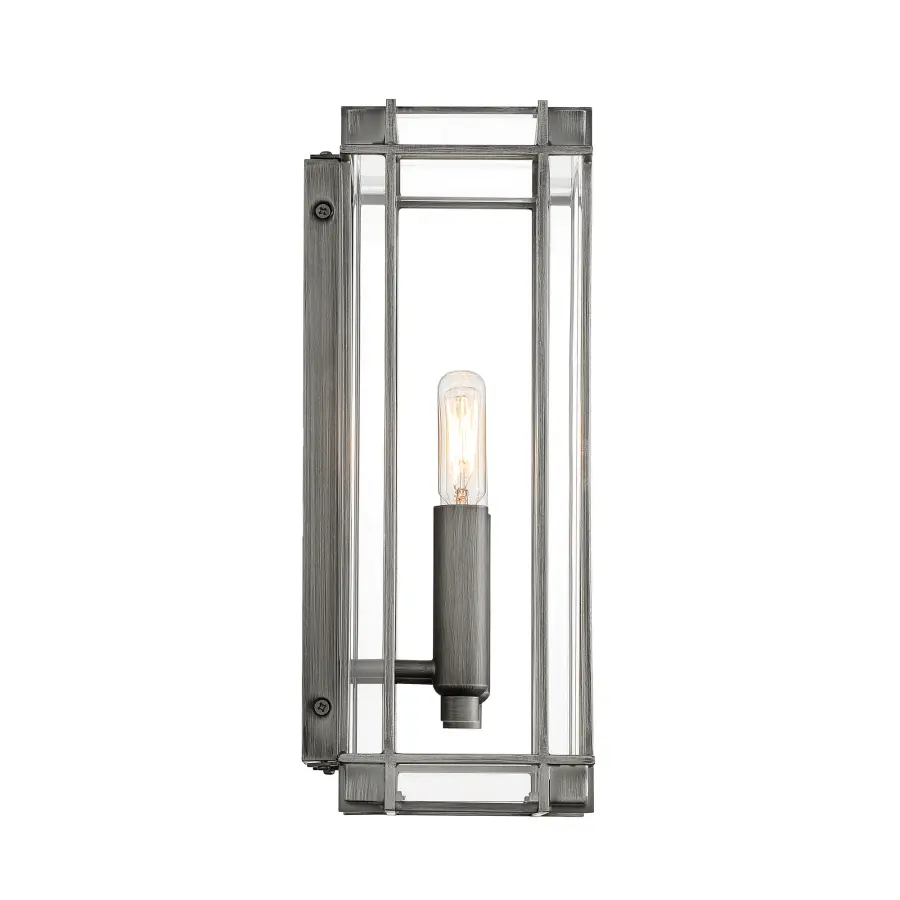 Compact Transitional Bath Light with Clean Lines and Warm Nickel Finish - Image 2