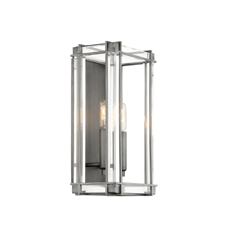 Compact Transitional Bath Light with Clean Lines and Warm Nickel Finish - Image 3