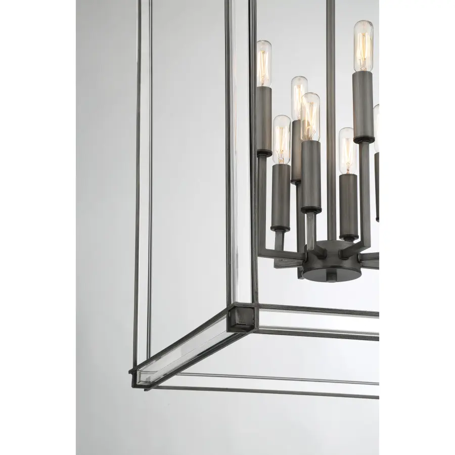 Modern Square Pendant with Elegant Antique Nickel Finish - Image 2