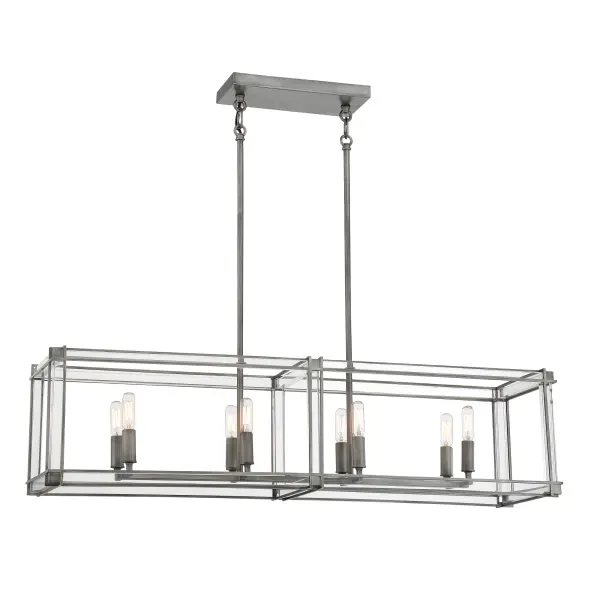 Modern Linear Chandelier Perfect for Kitchen Islands