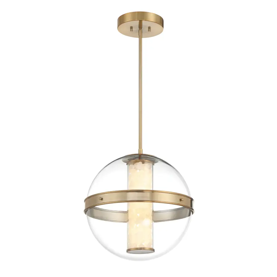 Divinely LED Pendant in Celeste Brass - Image 3