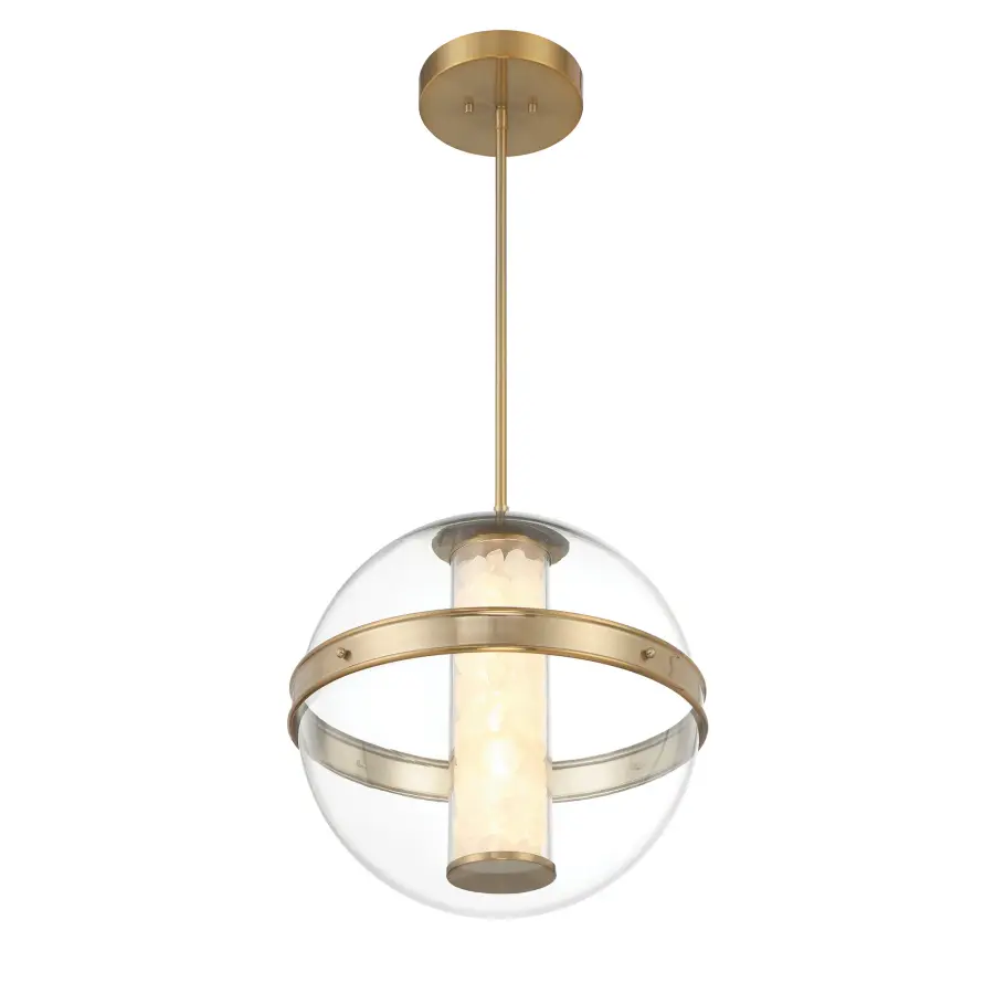 Divinely LED Pendant in Celeste Brass - Image 4