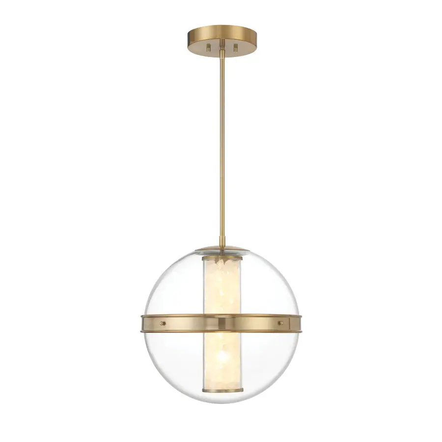 Divinely LED Pendant in Celeste Brass - Image 5