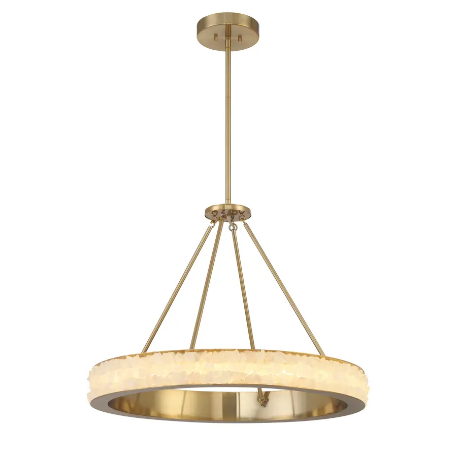 Divinely LED Chandelier in Celeste Brass - Image 3