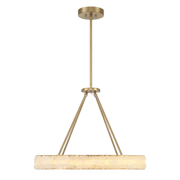 Divinely LED Chandelier in Celeste Brass - Image 4