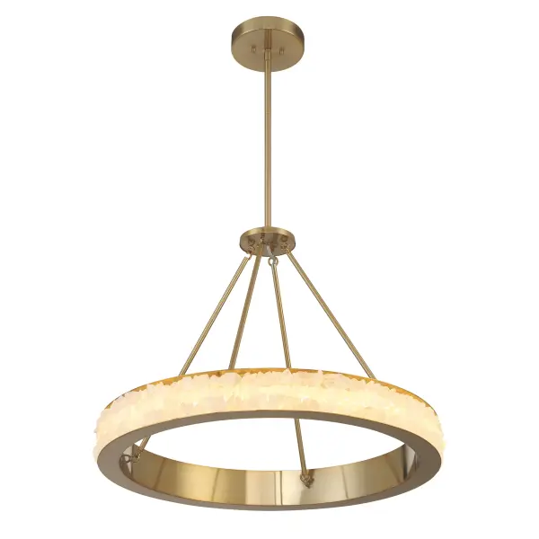 Divinely LED Chandelier in Celeste Brass - Image 5