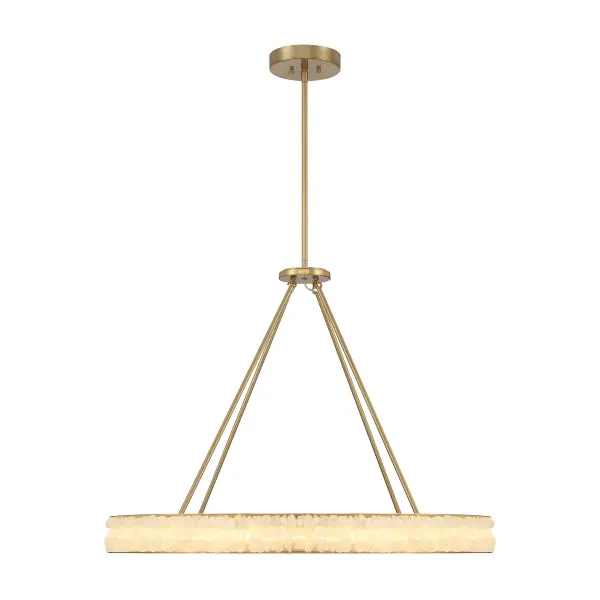 Divinely 36" LED Chandelier in Celeste Brass - Image 4