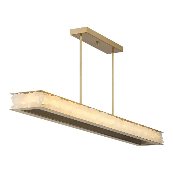 Divinely LED Island Light in Celeste Brass - Image 5