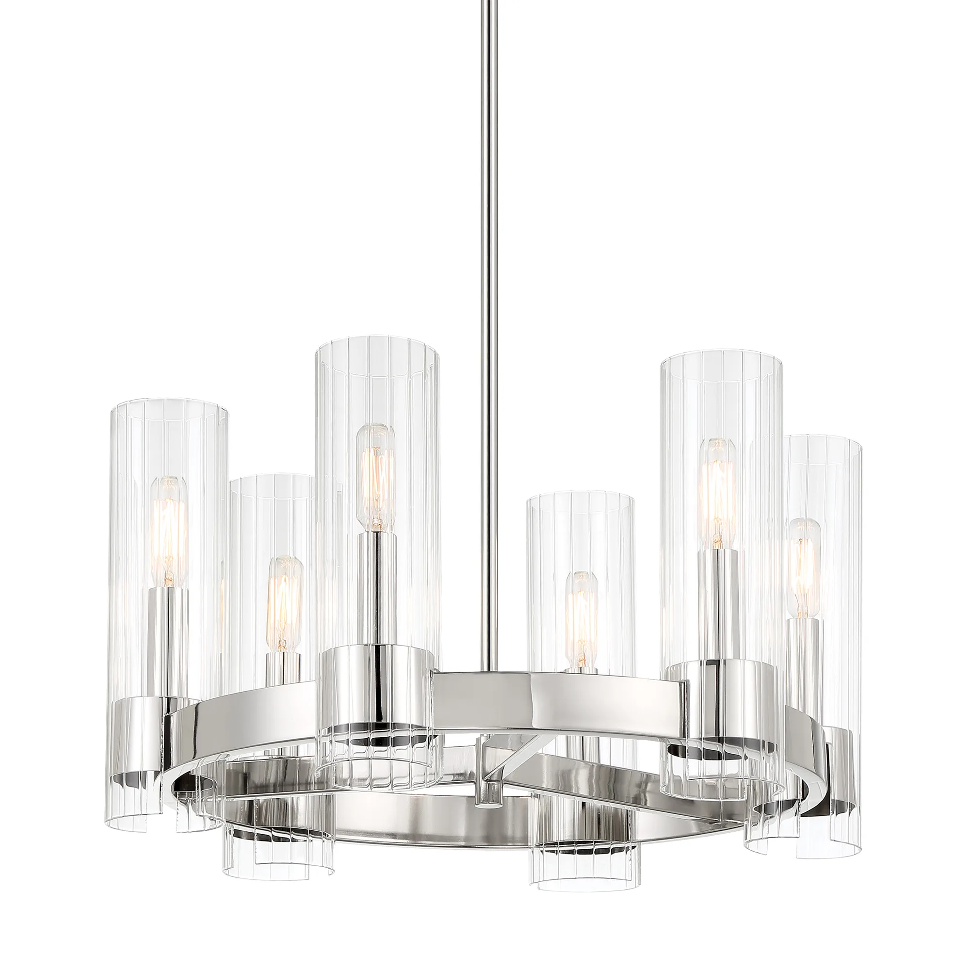 Vernon Place 6-Light Chandelier in Chrome