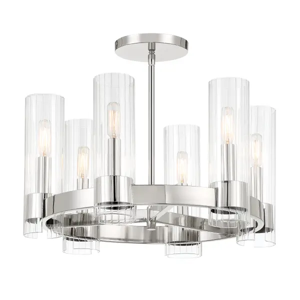 Vernon Place 6-Light Chandelier in Chrome - Image 2