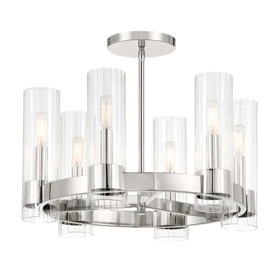 Vernon Place 6-Light Chandelier in Chrome - Image 2