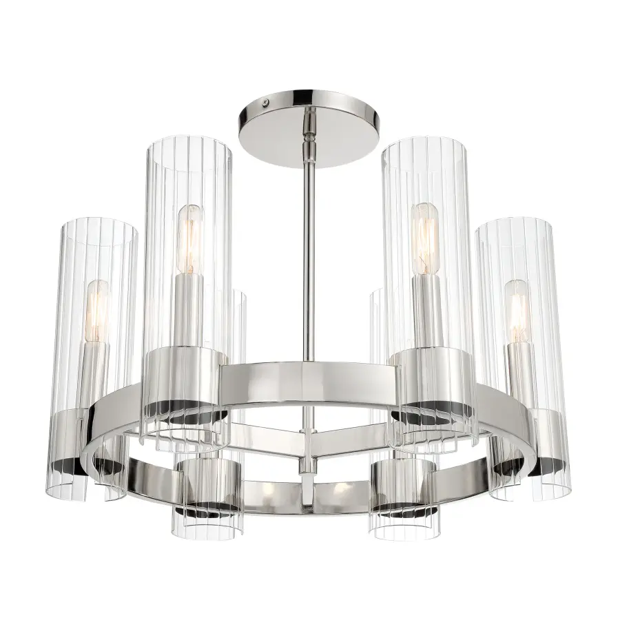 Vernon Place 6-Light Chandelier in Chrome - Image 3