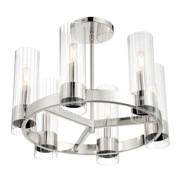Vernon Place 6-Light Chandelier in Chrome - Image 4