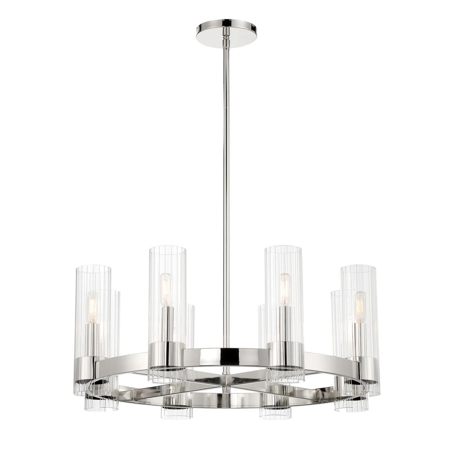 Vernon Place 8-Light Chandelier in Chrome